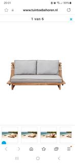 Mooie nieuwe teakhouten tweezits bank (applebee), Tuin en Terras, Tuinsets en Loungesets, Ophalen, Teakhout, Bank