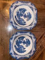 Twee antieke Adams Landscape borden ( achthoek model ), Antiek en Kunst, Ophalen