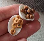 Setje olibollen en applbeignes poppenhuis, Ophalen of Verzenden, Zo goed als nieuw, Poppenhuis