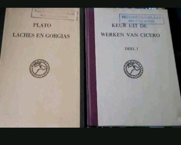 Een tweetal filosofie boeken Plato Cicero Laches, Boeken, Filosofie, Gelezen, Ophalen of Verzenden