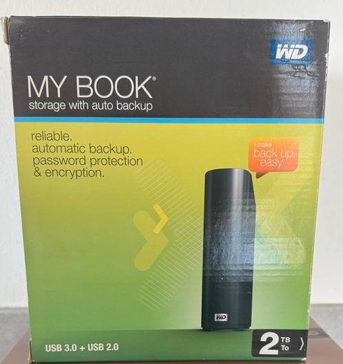 Western Digital My Book Essential 2TB, Computers en Software, Harde schijven, Zo goed als nieuw, Desktop, Extern, HDD, Firewire