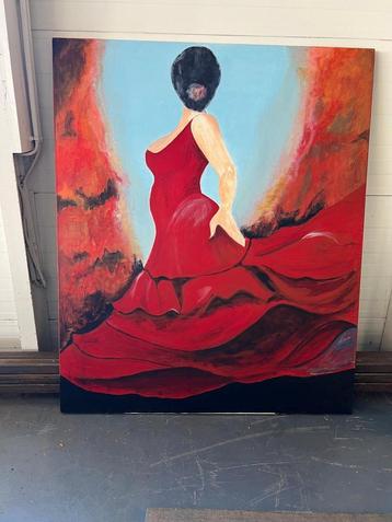 Spaanse Danseres Schilderij beschikbaar voor biedingen