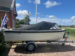 Sloep Silver Yacht 495 met buitenboordmotor Honda BF10D, Watersport en Boten, Sloepen, Ophalen, 10 tot 30 pk, Zo goed als nieuw