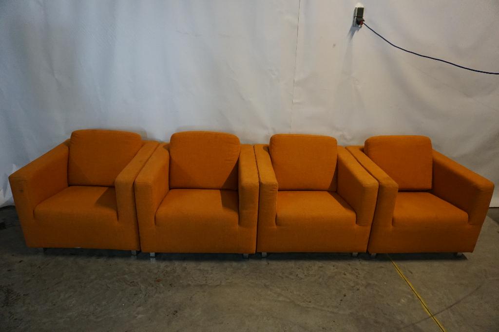 4 grote fauteuils fauteuil bank