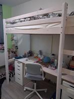hoogslaper met bureau, Kinderen en Baby's, Kinderkamer | Stapelbedden en Hoogslapers, Ophalen of Verzenden, Gebruikt, Hoogslaper