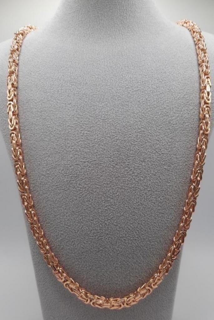 gouden Koningsketting 14kt, Sieraden, Tassen en Uiterlijk, Kettingen, Www.bredajuwelier.nl, Nieuw, Ophalen of Verzenden, Www.bredajuwelier.nl