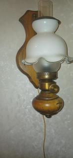 Olielamp op elektra € 30,00, Antiek en Kunst, Antiek | Lampen, Ophalen