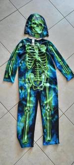 Halloween Verkleedpak geraamte 128-140, Ophalen of Verzenden, Zo goed als nieuw, Jongen of Meisje