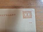 briefkaart Nederland ongelopen 2 cent en 2,5 cent, Ophalen of Verzenden, Briefkaart