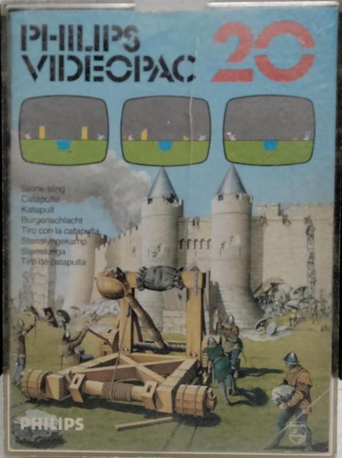 Stone Sling 20, VideoPac Video Game Cartridge + boekje, Spelcomputers en Games, Games | Overige, Gebruikt, 1 speler, Ophalen of Verzenden