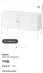 IKEA lockerkast (PS Kast, wit, 119x63 cm), Ophalen, Zo goed als nieuw