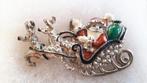 Oude Kerstbroche /Hanger Kerstman in Slee. GRATIS Verzenden., Verzenden, Overige materialen, Broche