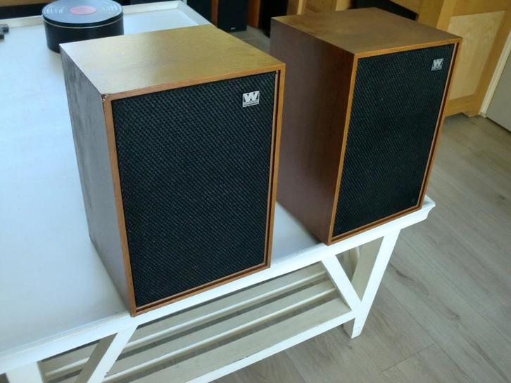 Wharfedale Denton 2 2 Way te beluisteren made Engeland., Audio, Tv en Foto, Luidsprekers, Zo goed als nieuw, Front, Rear of Stereo speakers