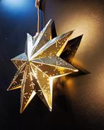 Klassieke Vintage Metalen Gouden Kerstster 30 cm, Ophalen of Verzenden, Gebruikt