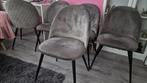 6 Eetstoelen van Jysk, Huis en Inrichting, Ophalen, Zo goed als nieuw, Grijs, Vijf, Zes of meer stoelen