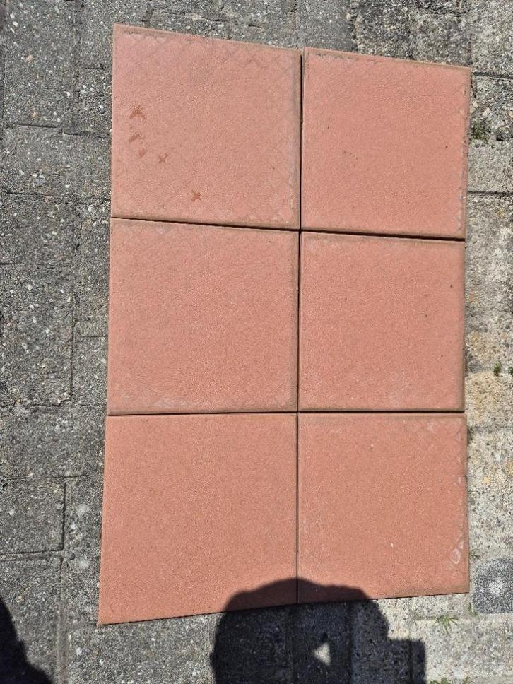 Vloertegels -Teracotta -30x30cm-rood-bruin-stroef, Doe-het-zelf en Verbouw, Vloerdelen en Plavuizen, Nieuw, Plavuizen, Steen of Klei