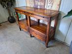 Antieke Engelse sidetable, wandtafel, wandconsole met ledere, Ophalen of Verzenden