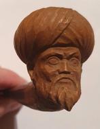 Houten Pijp met Gezicht, Verzamelen, Rookartikelen, Aanstekers en Luciferdoosjes, Ophalen of Verzenden, Gebruikt, (Water)pijp
