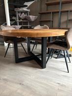 Mangohouten tafel 150cm, Huis en Inrichting, Tafels | Eettafels, Ophalen, Zo goed als nieuw, Rechthoekig, 100 tot 150 cm