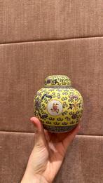 Gemberpot geel vintage Chinees, Antiek en Kunst, Ophalen of Verzenden