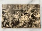 Wo1: ak plundering van Louvain Leuven, Ophalen of Verzenden, Landmacht, Nederland, Foto of Poster