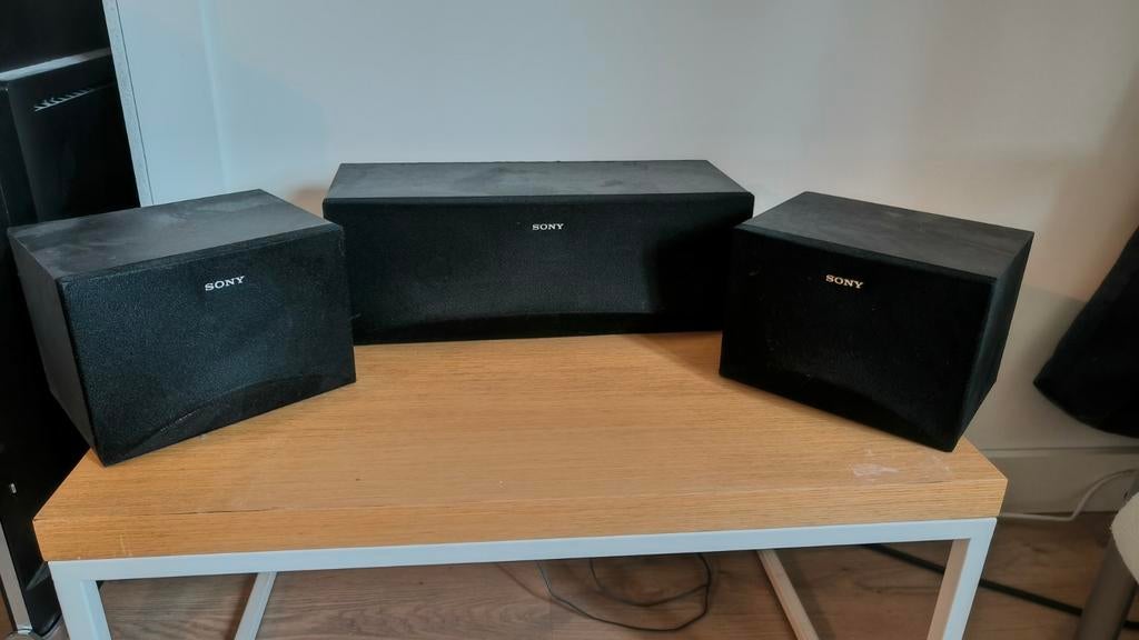 Sony SS-CN190 Center & SS-SR190 Surround Speakerset, Audio, Tv en Foto, Luidsprekers, Ophalen, Gebruikt, 60 tot 120 watt, Surroundset zonder subwoofer