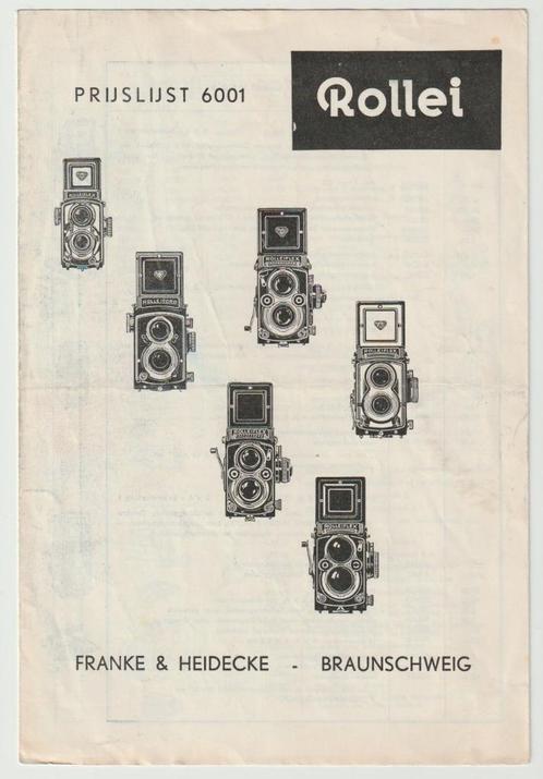 brochure Rollei-cord-flex Franke & Heidecke Braunschweig (D), Verzamelen, Merken en Reclamevoorwerpen, Gebruikt, Overige typen