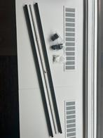 2x Stabilisatiestang glaswand, vierkant, zwart, Doe-het-zelf en Verbouw, Metalen, Ophalen of Verzenden, Nieuw, IJzer