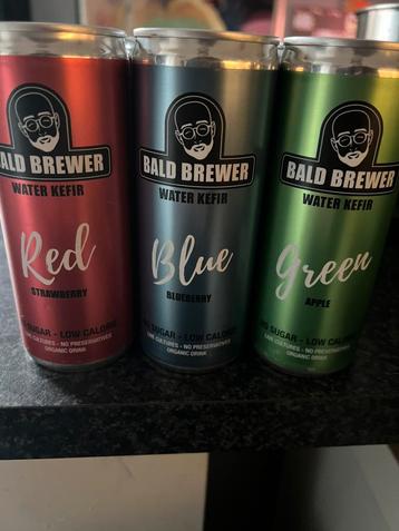 kefir Bald Brewer 21 blikjes tht 02/2027 Red/Blue/Green beschikbaar voor biedingen