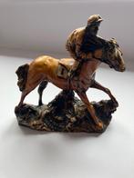 Herdenkingsbeeldje paardenrace ruiter en paard, Ophalen of Verzenden, Zo goed als nieuw