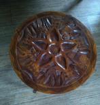Salontafel Handgesneden schaakblad Javaans teak Diam. 66cm, Ophalen