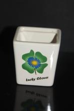 Bloempotje Klavertje 4 Plantenpotje Geluk, Tuin en Terras, Verzenden, Rond, Nieuw, Aardewerk