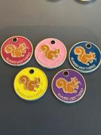 winkelwagenmuntjes 5 eekhoorns, Ophalen of Verzenden