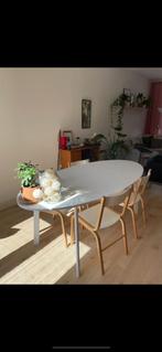 Eettafel IKEA GIDEA ovaal wit, Ophalen, Gebruikt, 100 tot 150 cm, 150 tot 200 cm