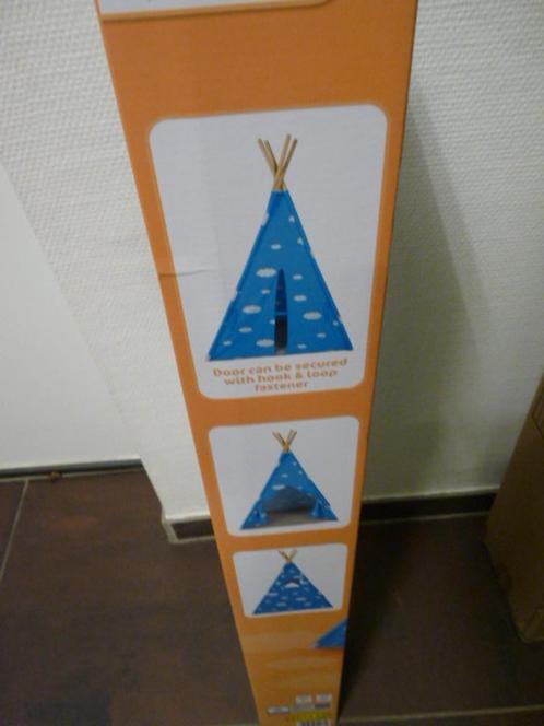Stoere Blauwe Tipi Speeltent - Blauw - nieuw in doos, Kinderen en Baby's, Speelgoed | Speeltenten, Nieuw, Ophalen of Verzenden
