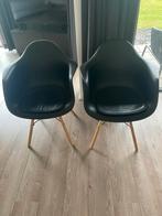 2x kuipstoel eetkamerstoel zwart, Ophalen of Verzenden, Zo goed als nieuw, Zwart, Twee