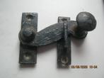 Antiek smeedwerk grendel, venstersluiters, kapstokhaak,, Ophalen of Verzenden