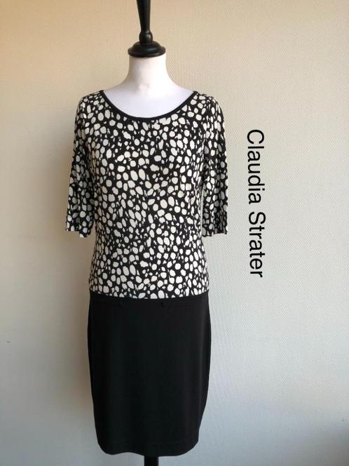 Claudia Strater Jurk  {mt: 36} 5581-4,4, Kleding | Dames, Jurken, Zo goed als nieuw, Maat 36 (S), Zwart, Knielengte, Ophalen of Verzenden