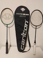 2 badminton rackets Carlton with case, Sport en Fitness, Badminton, Ophalen of Verzenden, Gebruikt, Racket(s)