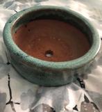 Turquoise Bloempot - Aardewerk, Tuin en Terras, Bloempotten, Ophalen, Rond, Binnen, Zo goed als nieuw