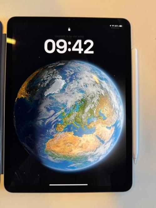 iPad Pro M1 128GB Space Grey + Apple Pencil 2 + Smart Folio, Computers en Software, Apple iPads, Zo goed als nieuw, Apple iPad Pro