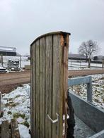 Te koop houten tuinpoort, Ophalen, Gebruikt, 100 tot 150 cm, Draaipoort