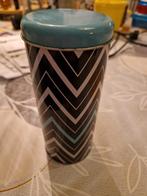 Vintage Koffiepad Blik met Design, Ophalen of Verzenden, Gebruikt