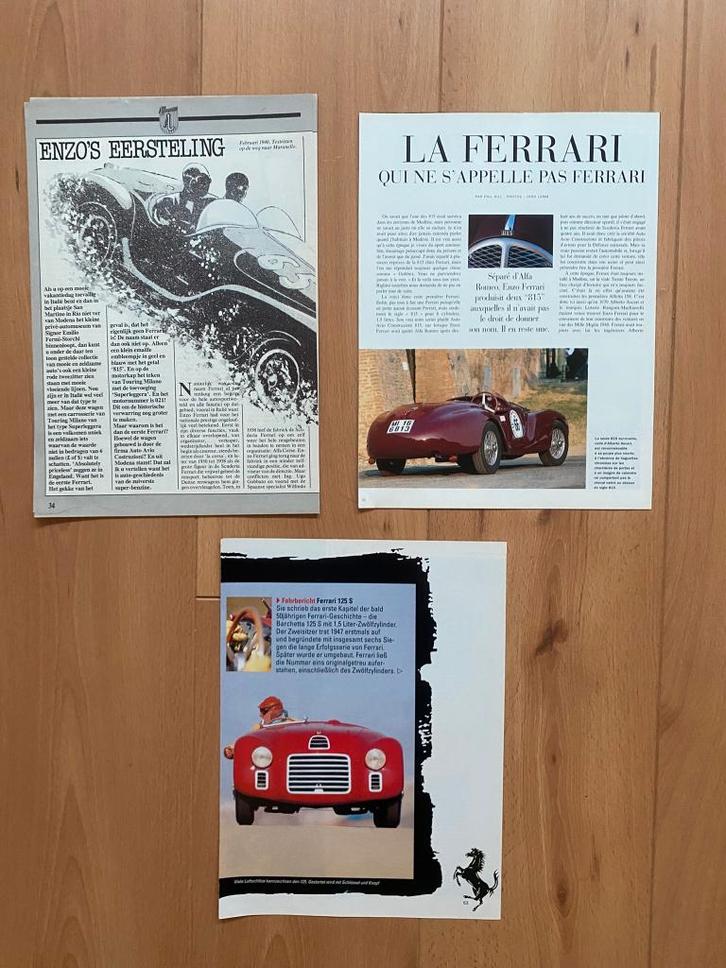 Ferrari 815 (de wagen die geen Ferrari genoemd mocht worden), Boeken, Auto's | Folders en Tijdschriften, Zo goed als nieuw, Ferrari