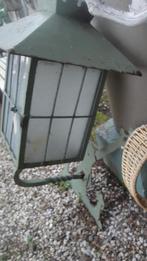 grote antieke buitenlamp deg metaal, Tuin en Terras, Buitenverlichting, Ophalen, Gebruikt, Wandlamp, 50 tot 250 watt