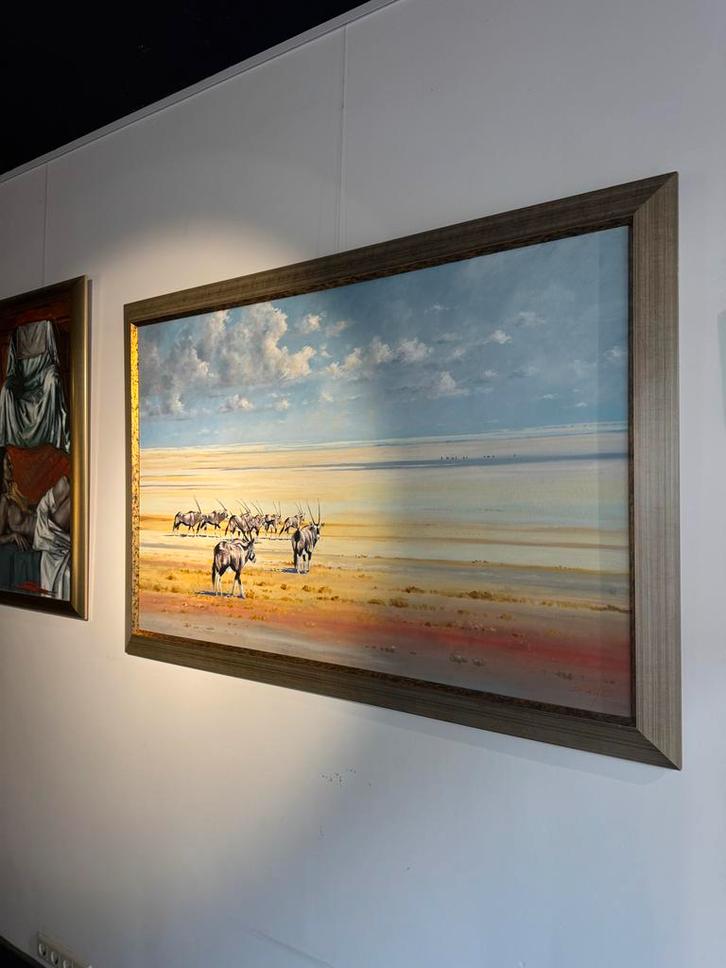 Ian van Zijl - Groot Dierenschilderij, Antiek en Kunst, Kunst | Schilderijen | Klassiek, Ophalen of Verzenden