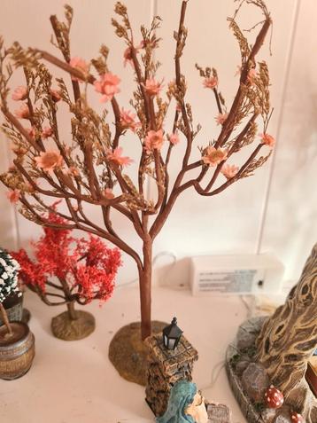 Bloesem boom roze miniatuur 22 cm hoog Luville Lemax  beschikbaar voor biedingen