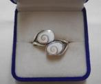Zilveren ring met Shiva Eye maat 18.5 nr.093, 18 tot 19, Verzenden, Zo goed als nieuw, Dame