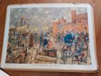 Vintage schoolplaat op karton, Antiek en Kunst, Ophalen