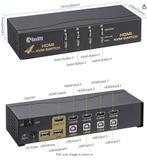 4-ports HDMI KVM switch, Computers en Software, Monitoren, Gebruikt, Ophalen of Verzenden, HD, HDMI
